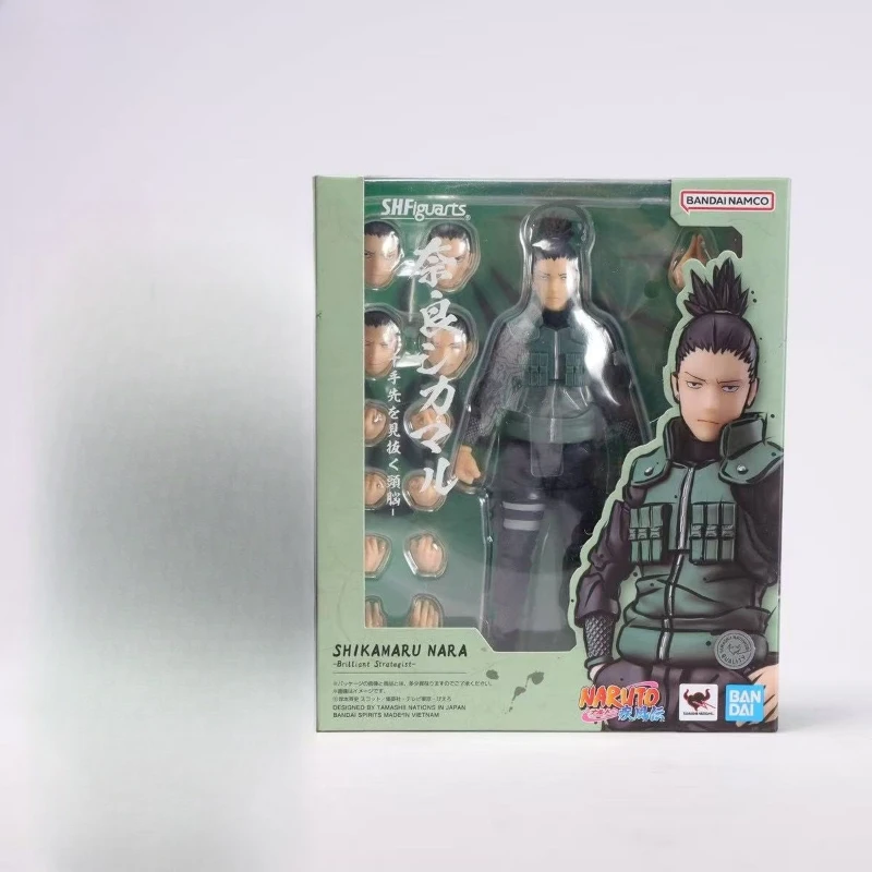 

BANDAI Naruto, оригинальная фигурка коробки SHF Naruto, серия Nara Shikamaru, аниме, периферийные устройства, модель, коллекция фигурок, подарки