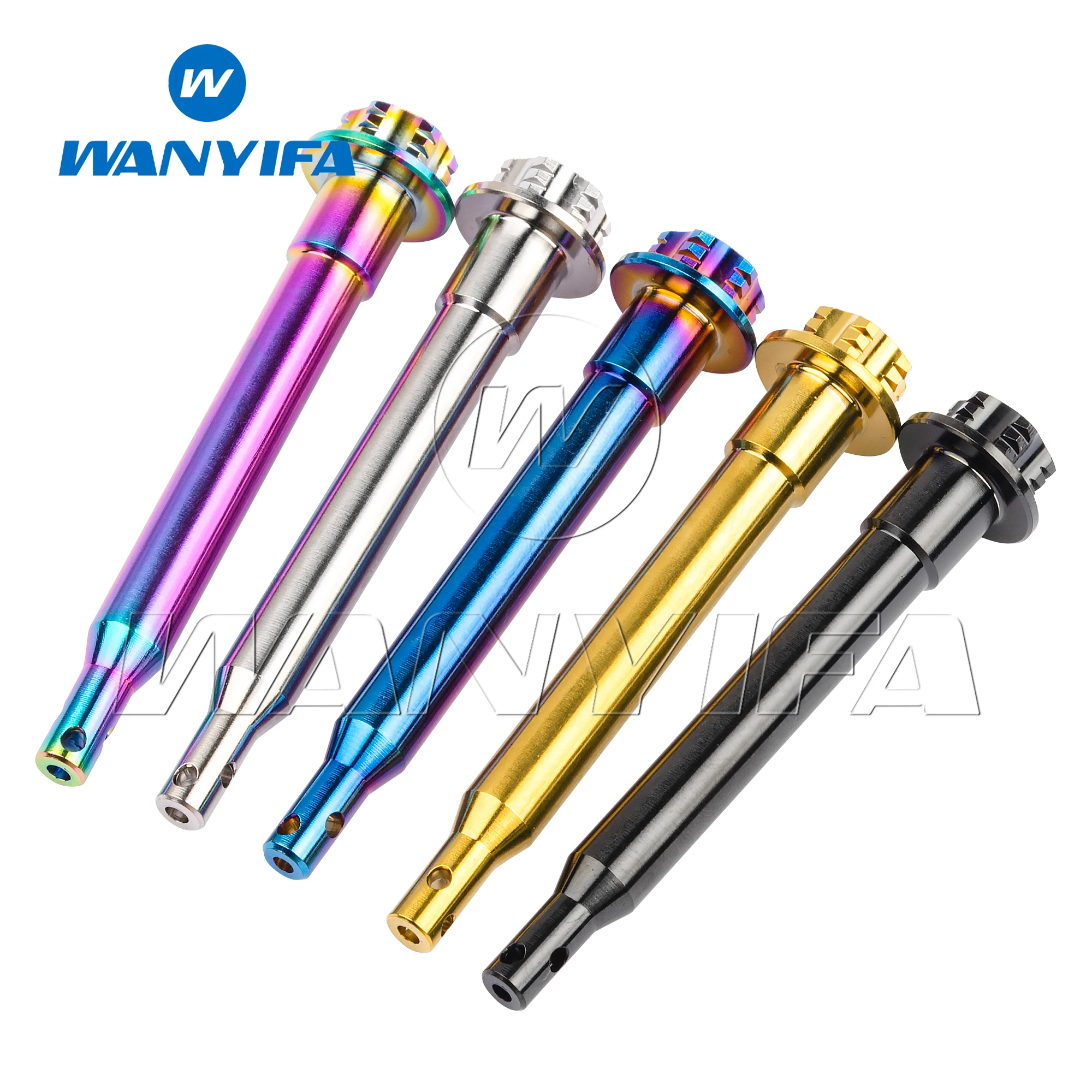 Wanyifa Brembo Specific Titanium Brake Caliper Fastener Kit  Pad Retention  Screws for Motorcycle Front/Rear Disc Brakes 1pcs