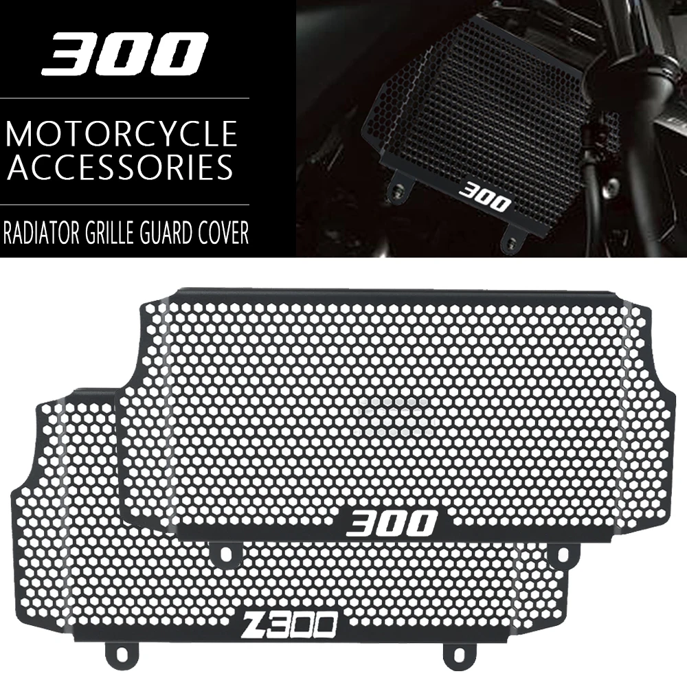 

Motorbike Accessory Protection FOR KAWASAKI Z300 radiator guard Z 300 300 Radiator Grille Guard Cover Z-300 2015 2016 2017 2018