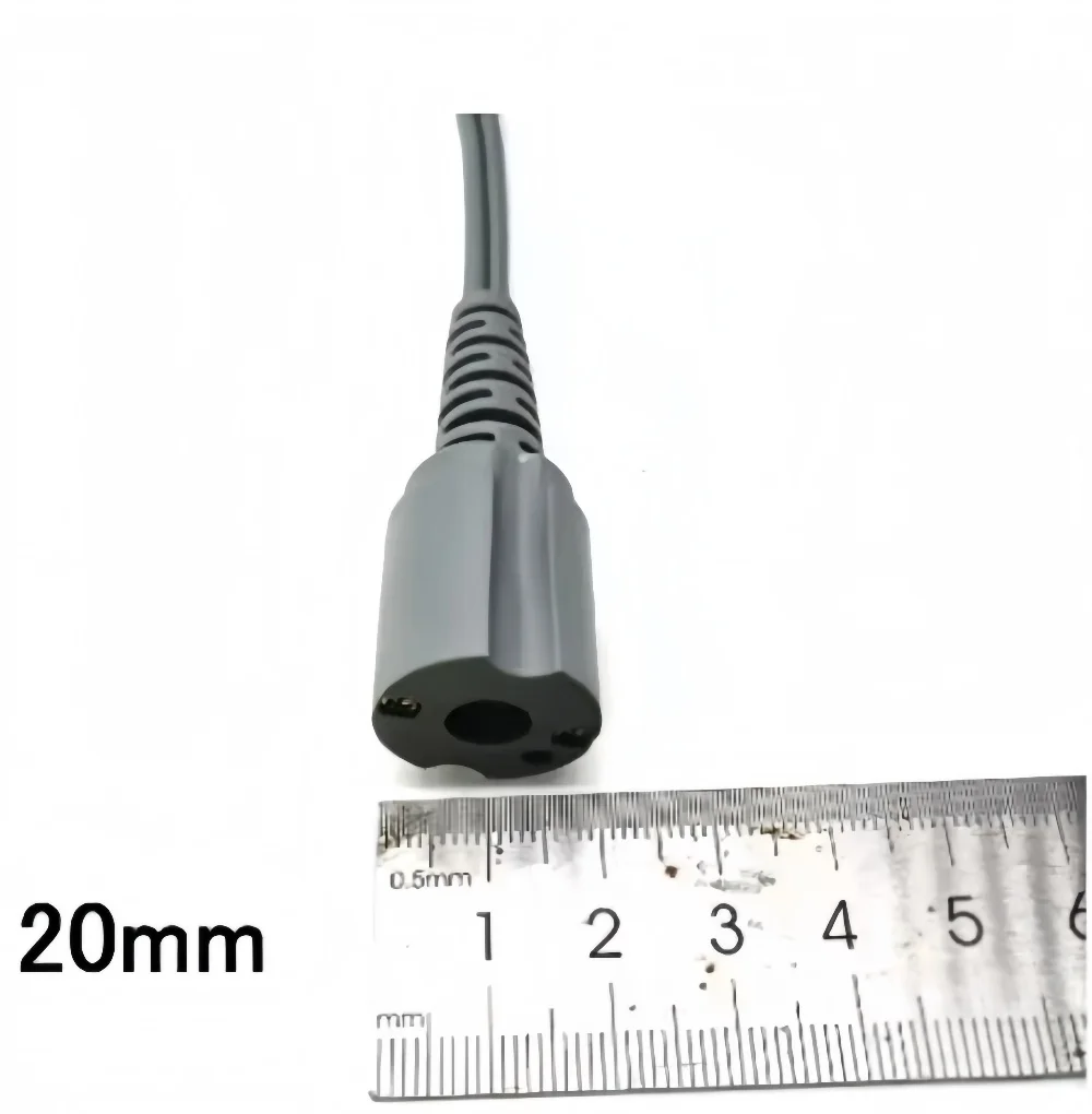 Wtyczka DC Mocna maszyna do manicure Akcesoria Wiertarka do paznokci Rękojeść Przewód zasilający Do elektrycznej wiertarki do paznokci 20 mm Szary uchwyt Lina