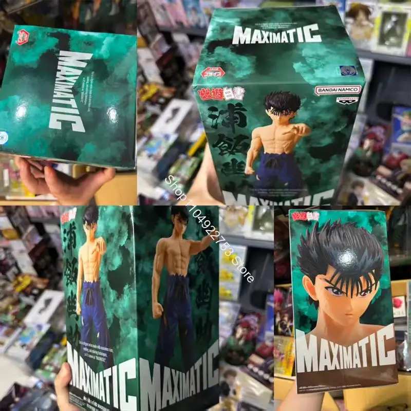 

BANDAI NAMCO BANPRESTO Yu Yu Hakusho MAXIMATIC Yusuke Urameshi ПВХ Аниме Фигурка Модель в наличии Оригинальные праздничные подарки Игрушки в штучной упаковке