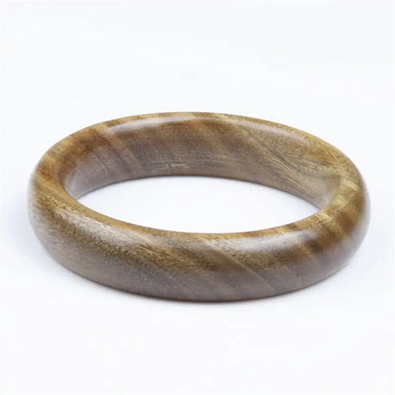 Natural Green Sandalwood Bangle Natural Wooden Healthy Fragrant Sandal Bangles for Lady BB-483