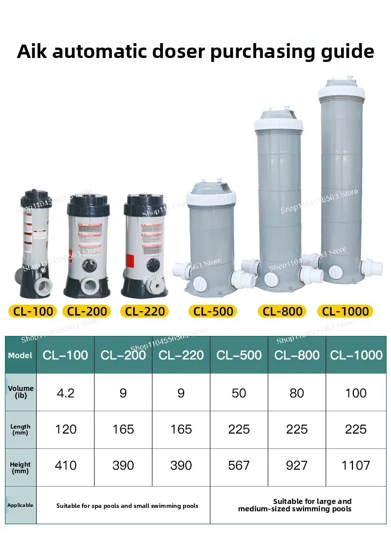 CL Series Automatic Pool Chlorinator – Easy Chemical Dispenser for Clean & Sanitized Pool Water view 6