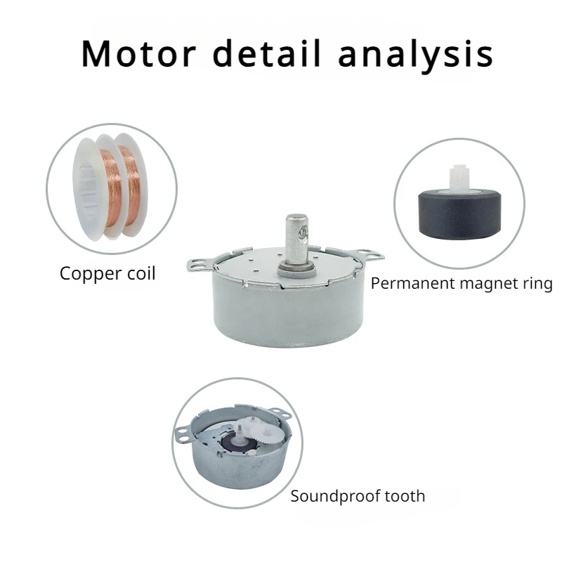 49KTYZ Permanent Magnet Synchronous AC Motor 220V Non-directional 4W 50/60Hz TYC50 Low-speed Electric Fan Head TYC49 CCW/CW