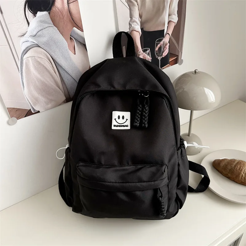 Japanese Style Soft Girl High-Value Backpack for Women, Niche Design, Simple Junior High School Student Bag, Girl's Spring Outin