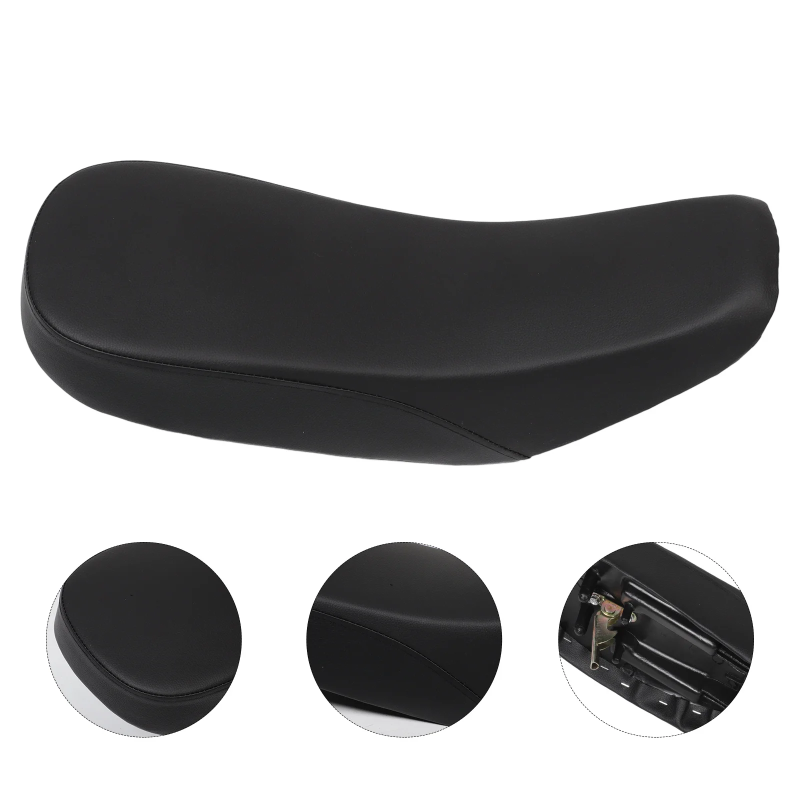 

Подушка сиденья из искусственной кожи для квадроциклов, мягкая, прочная, эргономичная, пылезащитная, подходит для большинства моделей квадроциклов, удобная подушка для верховой езды, обновленное мини-велосипедное сиденье