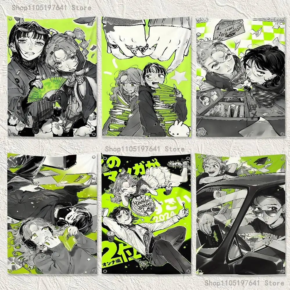 

Anime The Guy She Was Interested in Wasn't A Guy High-Quality Flag Tapestry Banner Living Room Bar Party Wall Decor Outdoor Use