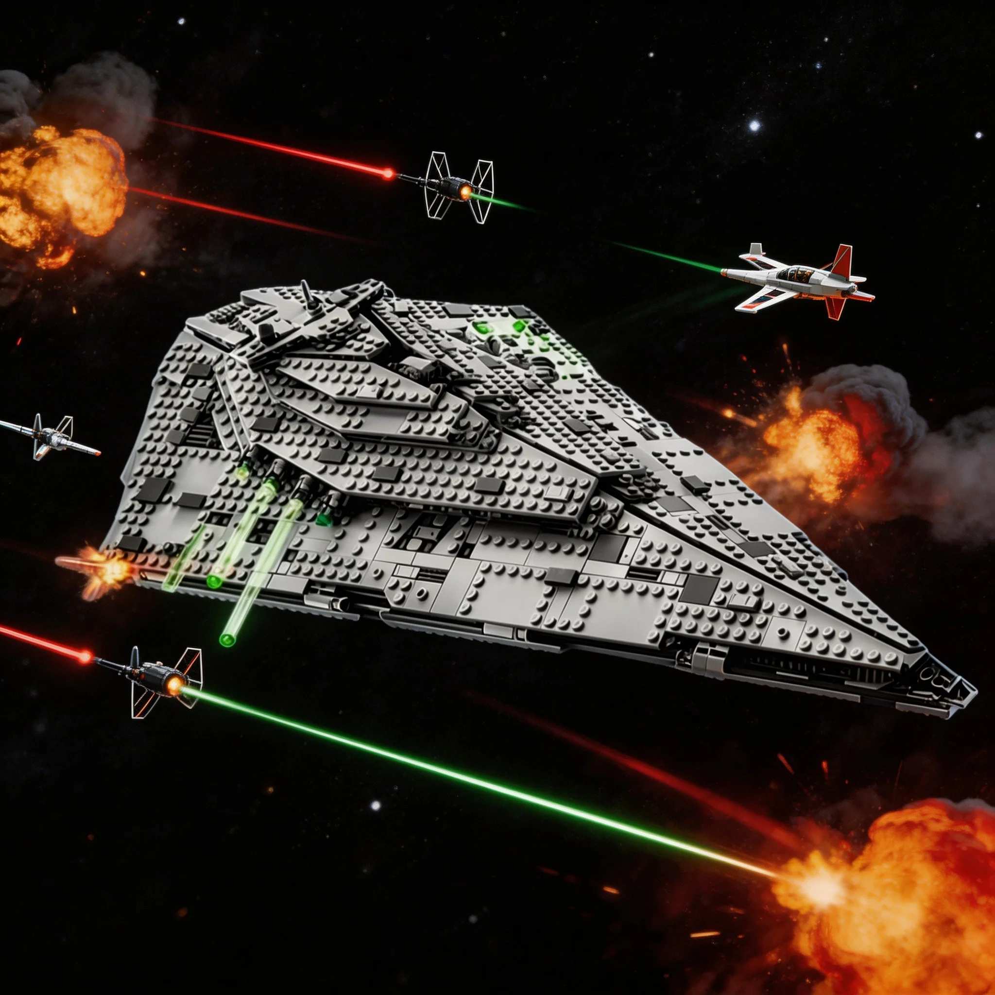 

Spaceship difficult space destroyer building block set Christmas gift space model Toy collection Kit for holiday gifts