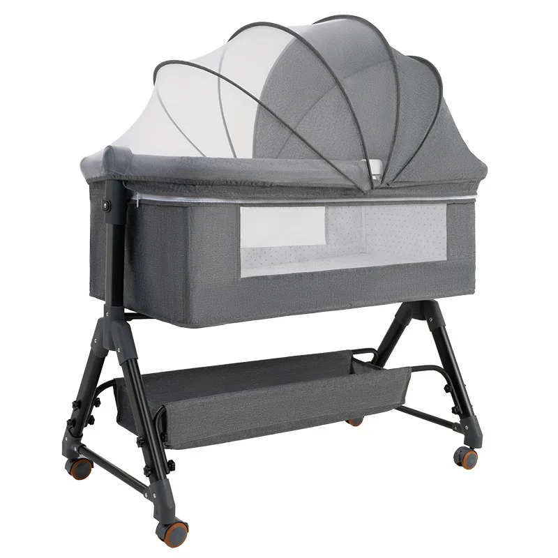 Outsole storage crib Mosquito-proof breathable baby sleep cradle European and American style crib cradle