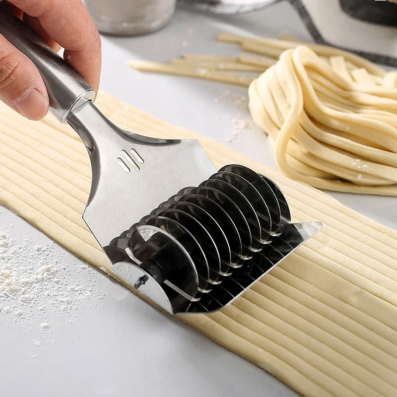 

1 шт., ручная резак для спагеттов из нержавеющей стали, машина для изготовления макаронных изделий, теста, лапши, имбирь, кухонные гаджеты для приготовления пищи