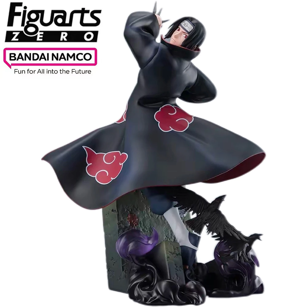 

100% Bandai 24CM Naruto Figuarts Zero Uchiha Itachi Anime Figurine Collectible Desktop Decorate Kids Toy Model Birthday Gifts