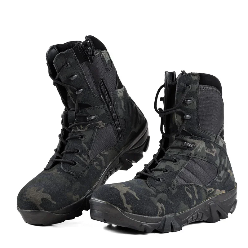 Botas de combate para hombre, zapatos deportivos para exteriores, escalada, montañas, campo a través, novedad de 2023