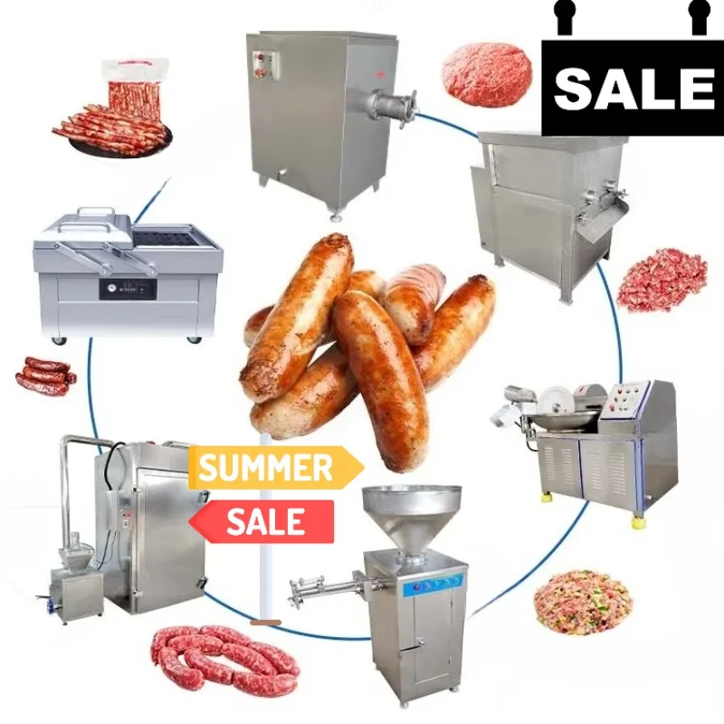 Sausage Manufacturing Production Line Customized Automatic Meat Processing System Stainless Steel Factory Machine