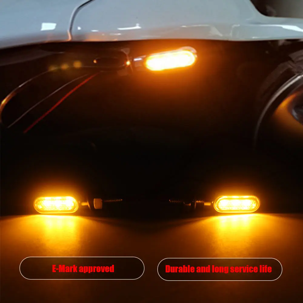 Universal M8 Turn Signal Light Motorcycle E Mark Running Indicator Lamp Amber Clignotant Blinker Lights For Harley Honda Yamaha
