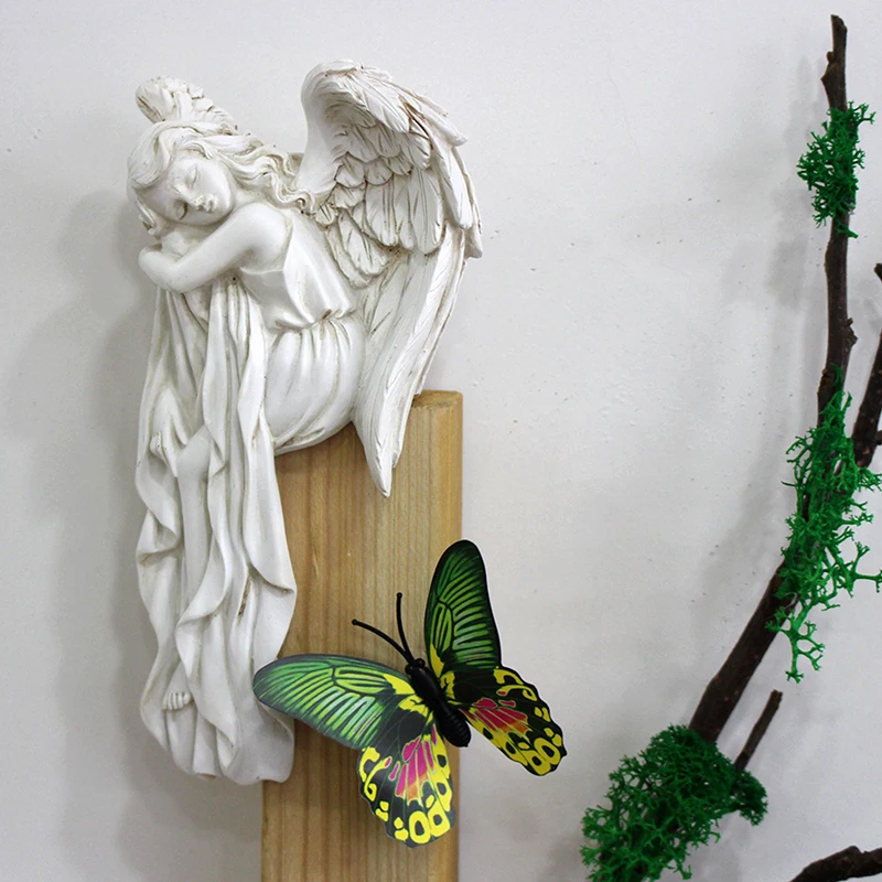 1 Piece Of Resin Crafts For Left And Right Angel Door Frames Home Decoration Ornaments Exquisite Angels Guarding Every Corner