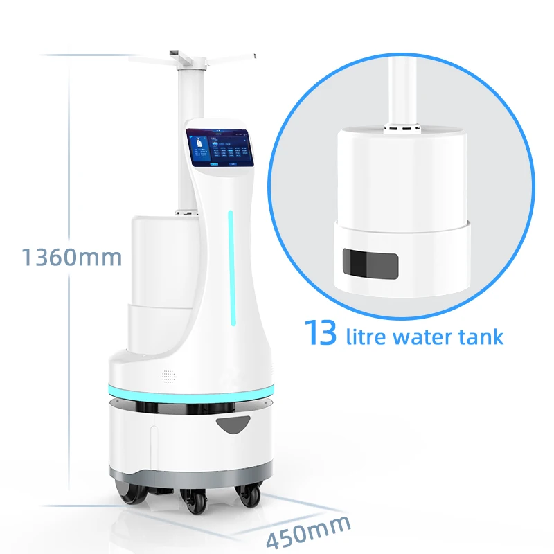 Disinfecting Robot Suppliers Automatic Intelligent Medical Disinfection Robot Spraying Sterilizing Robots