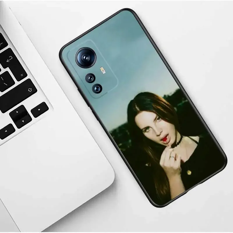 Sexy L-Lana-Del-Rey Phone Case For XIAOMI 12SUltra 12S 11x max3 note10 lite 10 9T pro pocoX3 M3 Silicone Cover Soft black