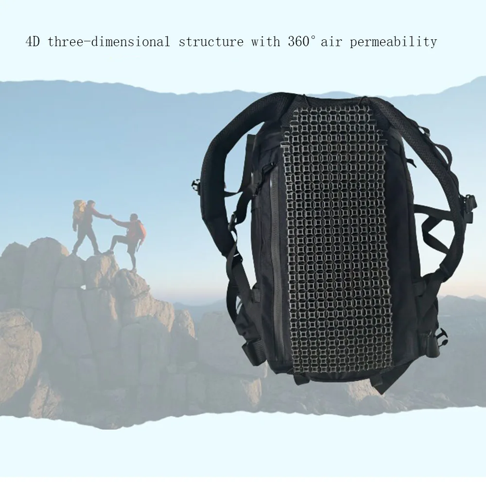 Multifunktionale Rucksack-Kühlpolster für taktische Westen und Outdoor-Rucksäcke, universelles atmungsaktives Polster, 4D-Hohlkühlpolster