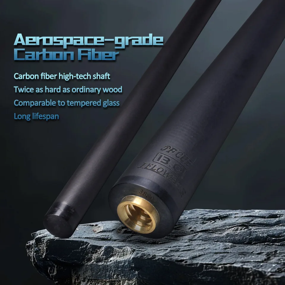 Jflowers BK1-2 Break Cue Carbon Fiber Break Cue with 13mm Tip