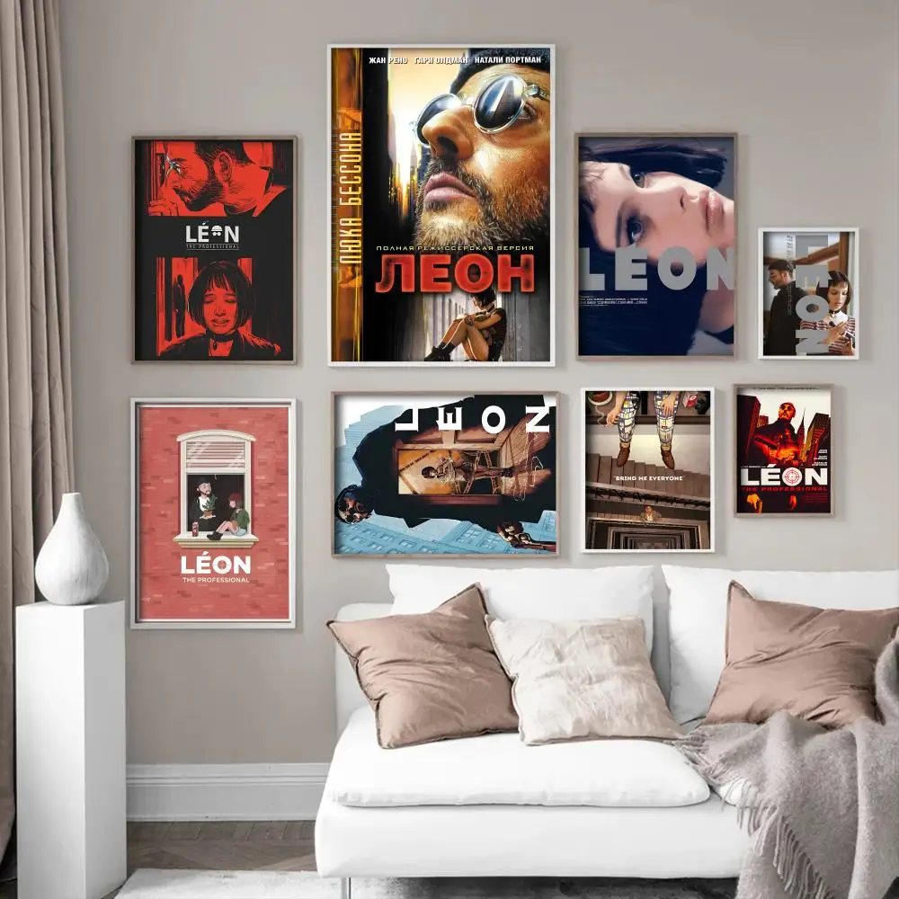 Leon The Professional Poster Anime Posters Sticky Whitepaper Sticker DIY Room Bar Cafe Kawaii Room Decor