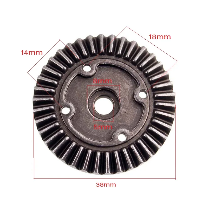 RC 02029 Metal 38T Diff.Main Gear For 1/10 HSP 94101 94102 94103 94107 94111 94122 94123 94188 On-Road Buggy Truck Spare Parts