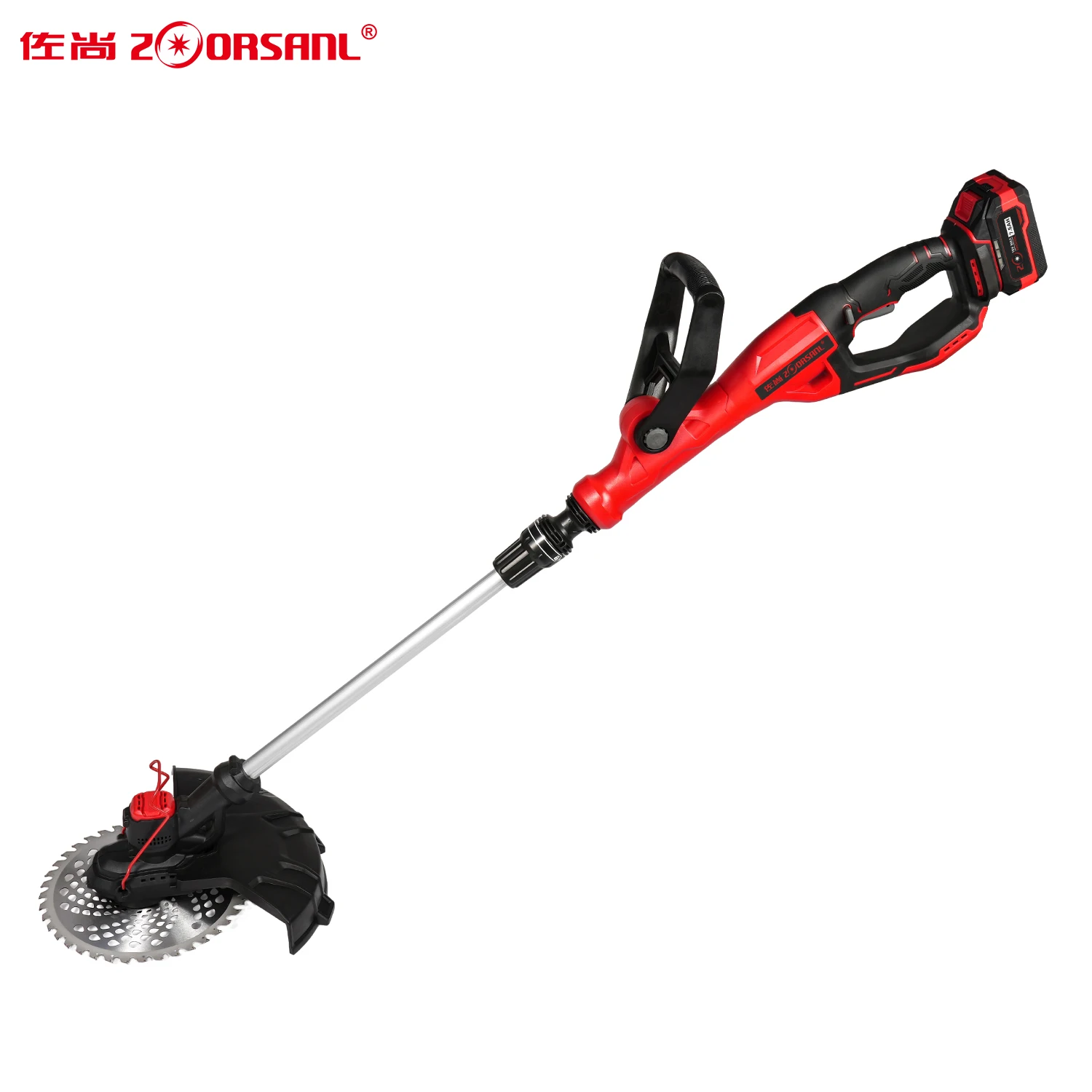 18VLithium Battery Lawn Mower ZSGC-1818 Portable Extendable Lawn Mower Lawn Trimmer Weed Remover Multi-functional Gardening Tool