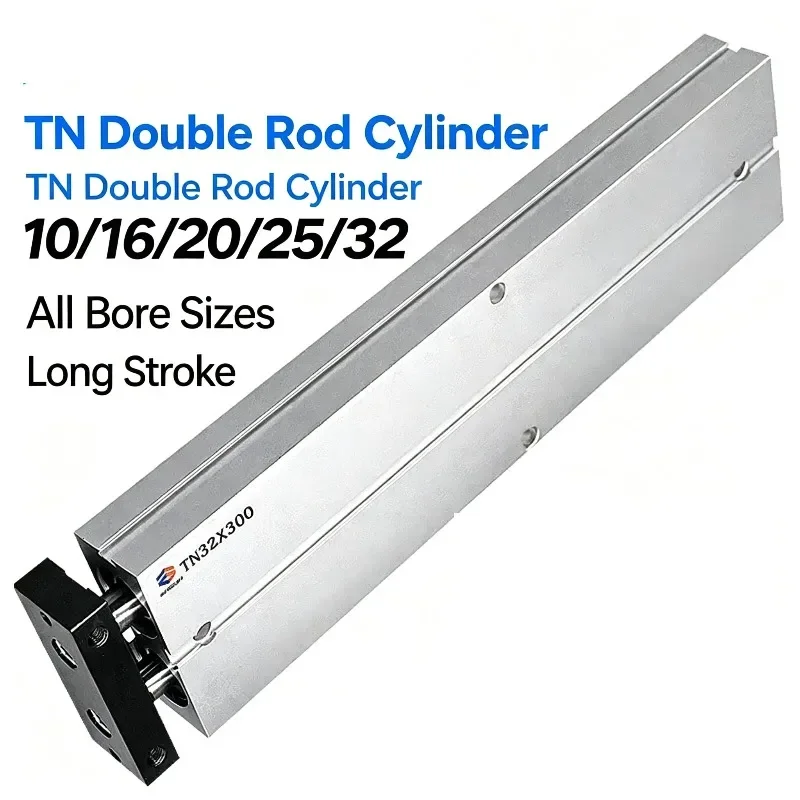 

TN Extended Long-Stroke Dual-Shaft Dual-Rod Cylinder TN10/16/20/25/32-200×300×400×500-S