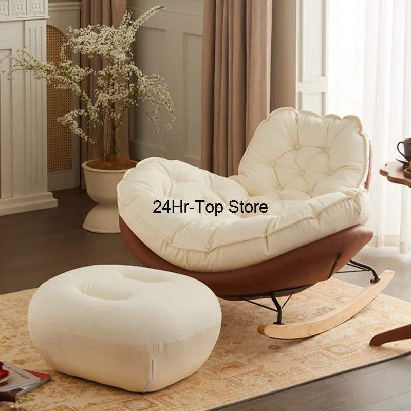 

Cozy Rocking Living Room Chair Sleeping Designers Adults Balcony Living Room Chair Nordic Lazy Muebles Para El Hogar Home Decor