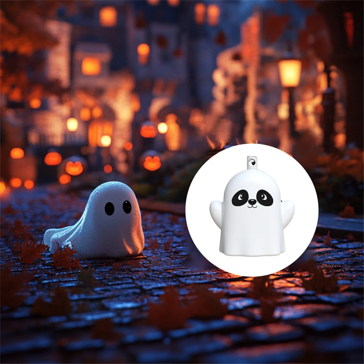Halloween fantasma alarme pessoal anti lobo alarme proteção de segurança flash dispositivo de alarme de relatório pessoal