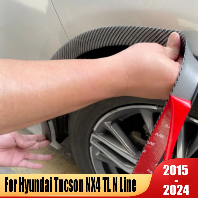 

Новый автомобильный лист доска колеса брови и царапин против износа Водонепроницаемая виниловая отделка уплотнительная полоса для Hyundai Tucson 2015 ~ 2023 аксессуары