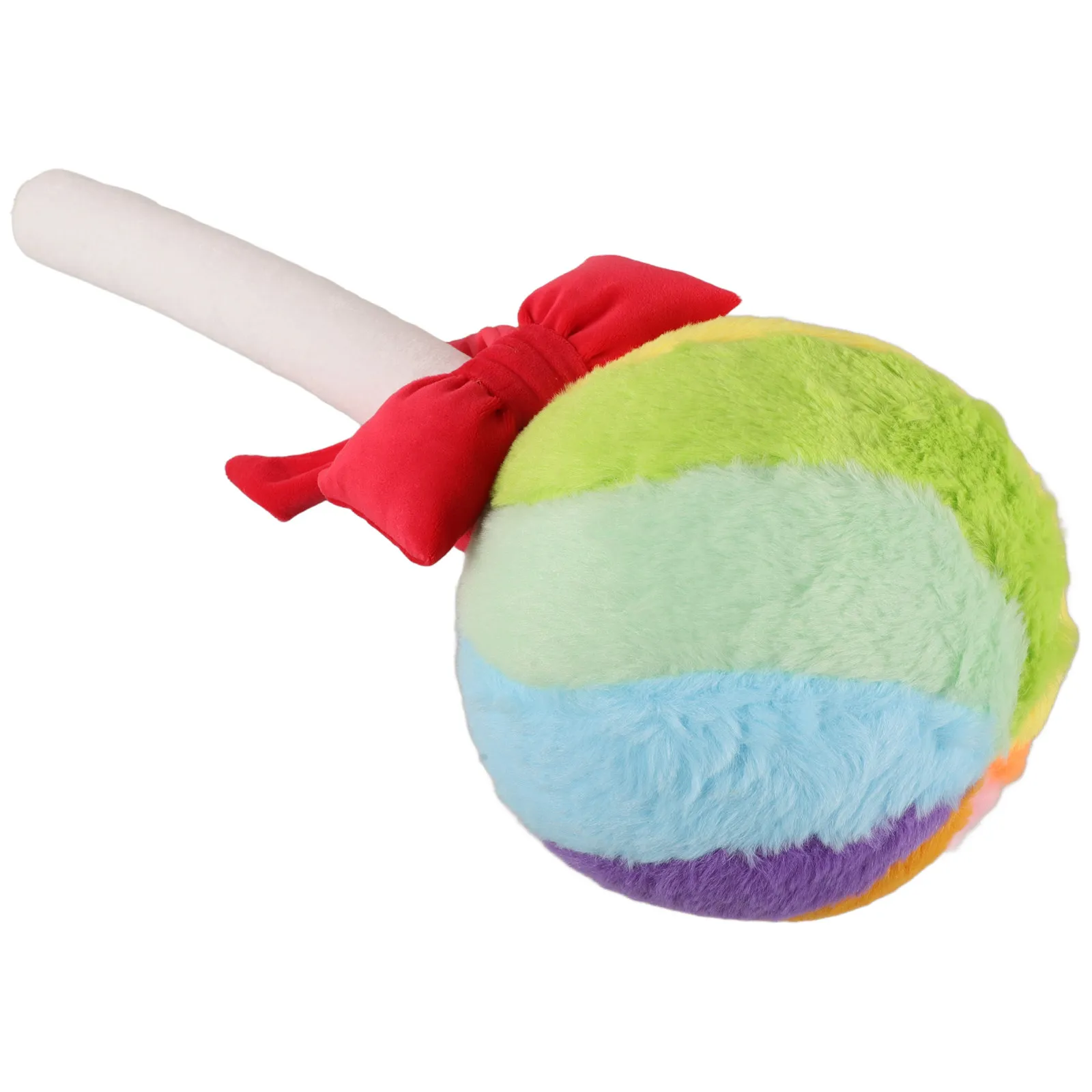 

Colorful Candy Lollipop Throw Cushion Soft Rainbow Cushioned Pillow Decorative Red Bow Cushion for Bedroom Sofa Living Room