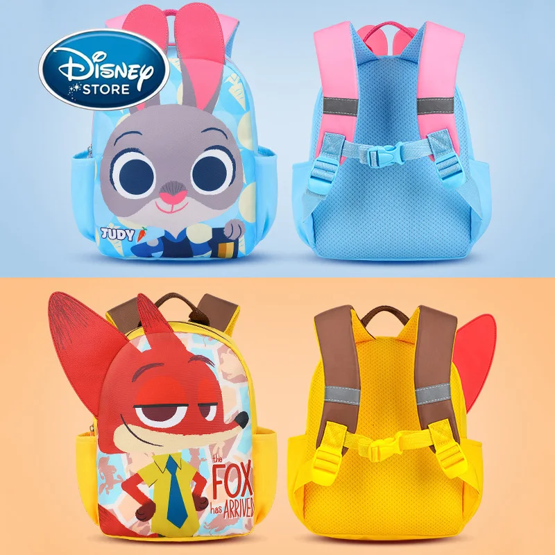 Sac à Dos observateur de Dessin Animé Disney Zootopia Judy pour Enfant de 3 à 6 Ans, Cartable de Réparation pour Garçons et Bol