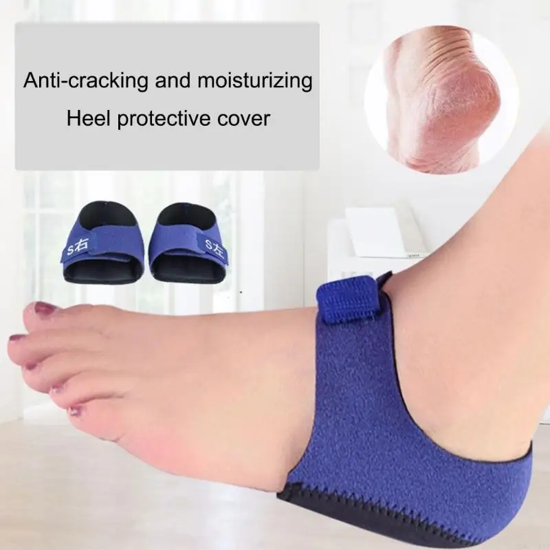 Soft Rubber Heel Protectors Anti Blister Pad with Regulable Straps Universals for Sneakers Boot Reliefs Foot 24BD