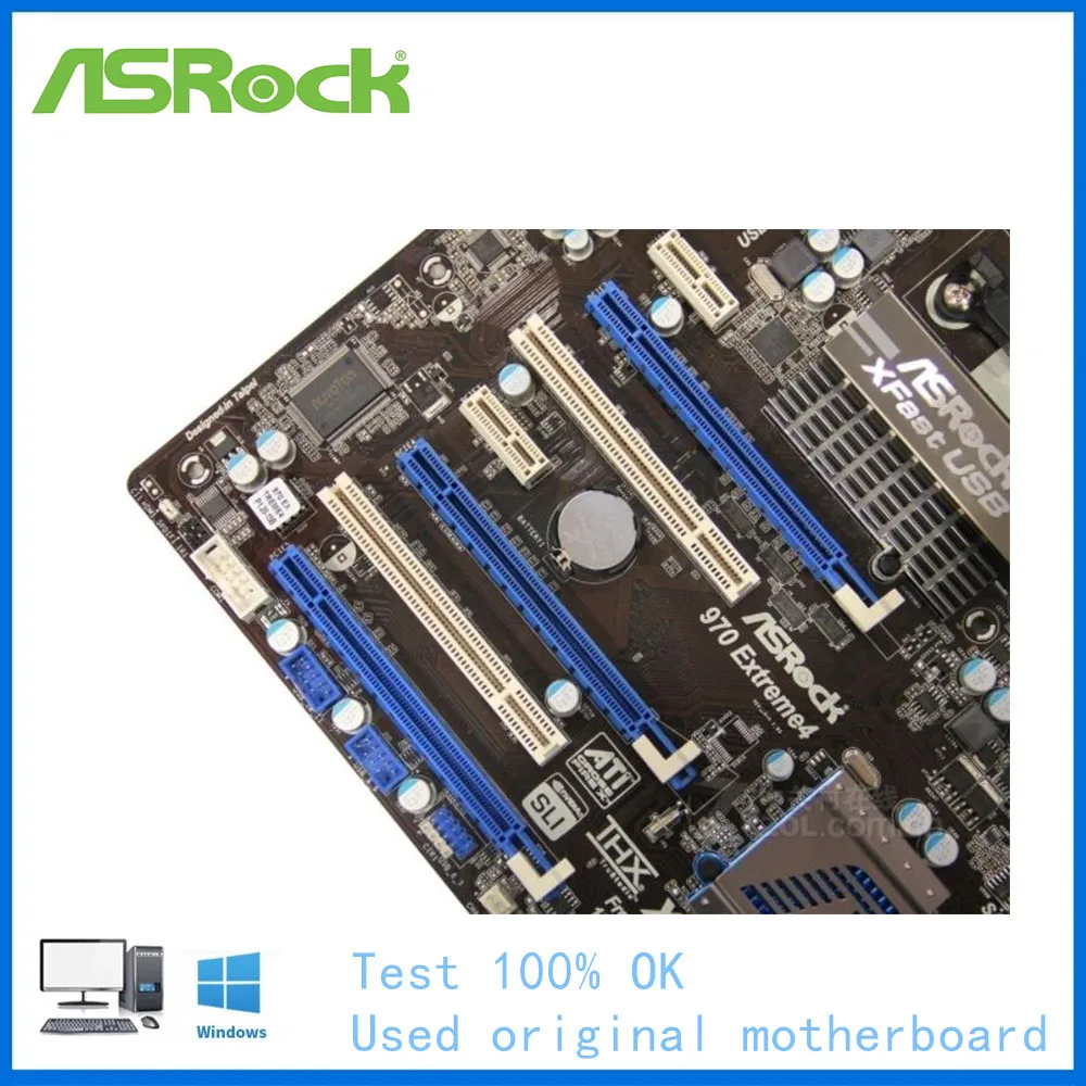 Imagem -06 - Extreme Desktop Motherboard Soquete Usado Am3 Mais Ddr3 32g para fx Fenômeno ii Athlon ii Atx 32gb Extreme Asrock-970