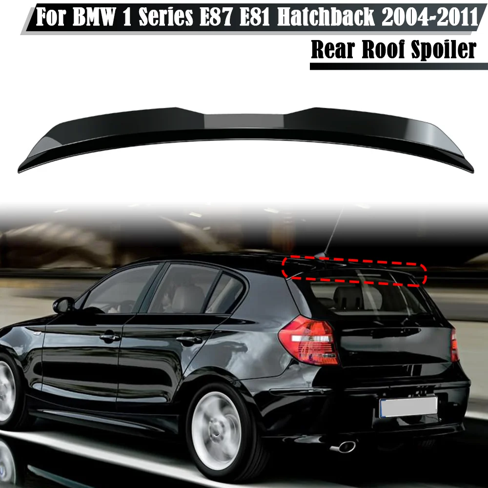 Hinten Dach Lip Spoiler Flügel Für BMW 1er E81 E87 Fließheck 120i 130 135i 116i 2004-2011 ABS Auto Schwanz Flügel Dekoration Streifen – Detail 1