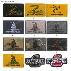 No Step on Snek Don't Step on Snakes Embroidered Fabric Patch Hook and Ring Iron Patches for Clothing Sewing Embroidery Military