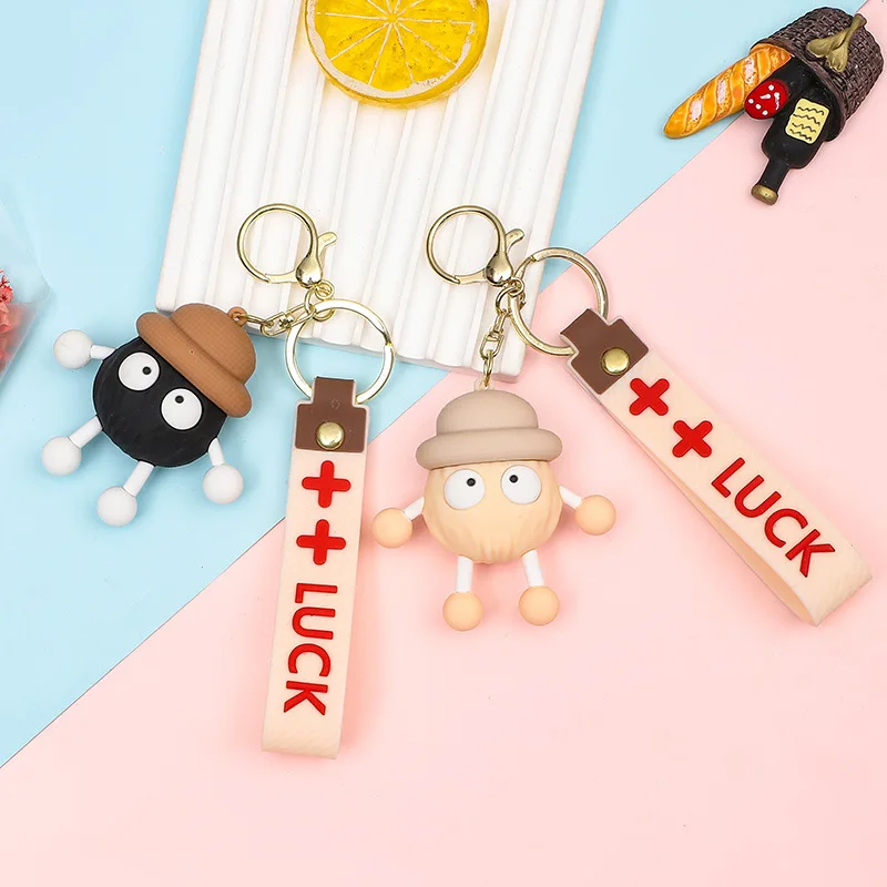 พวงกุญแจมินโซ,พวงกุญแจ, กระเป๋าคู่ระดับไฮเอนด์, ตุ๊กตาผู้หญิงสร้างสรรค์, จี้รถน่ารัก, ของตกแต่ง, ตุ๊กตา