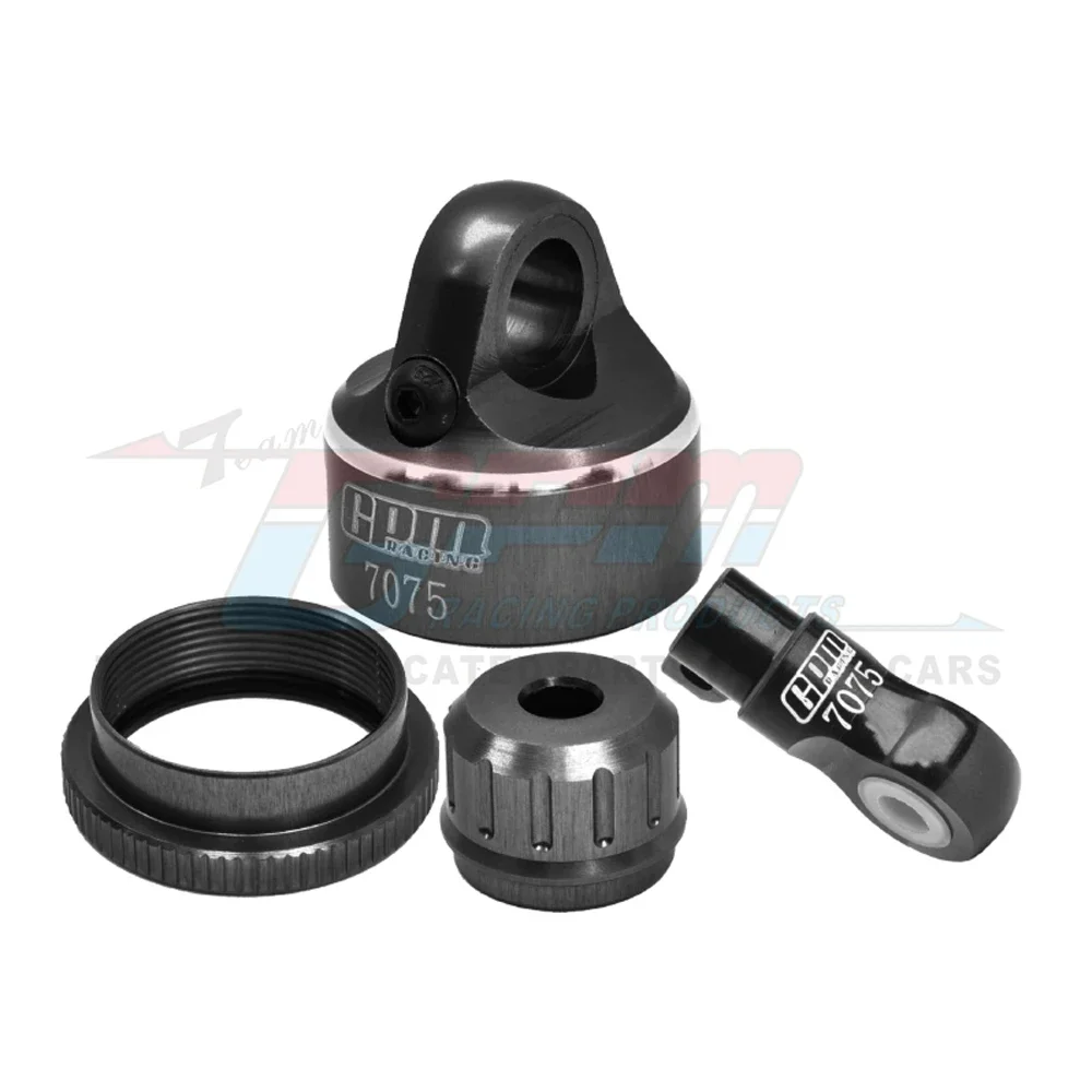 GPM 금속 합금 충격 흡수 장치 캡 커버 + 볼 컵 LOS263008 for LOSI 1/4 PROMOTO-MX PROMOTO-SM FXR 오토바이 RC 자동차
