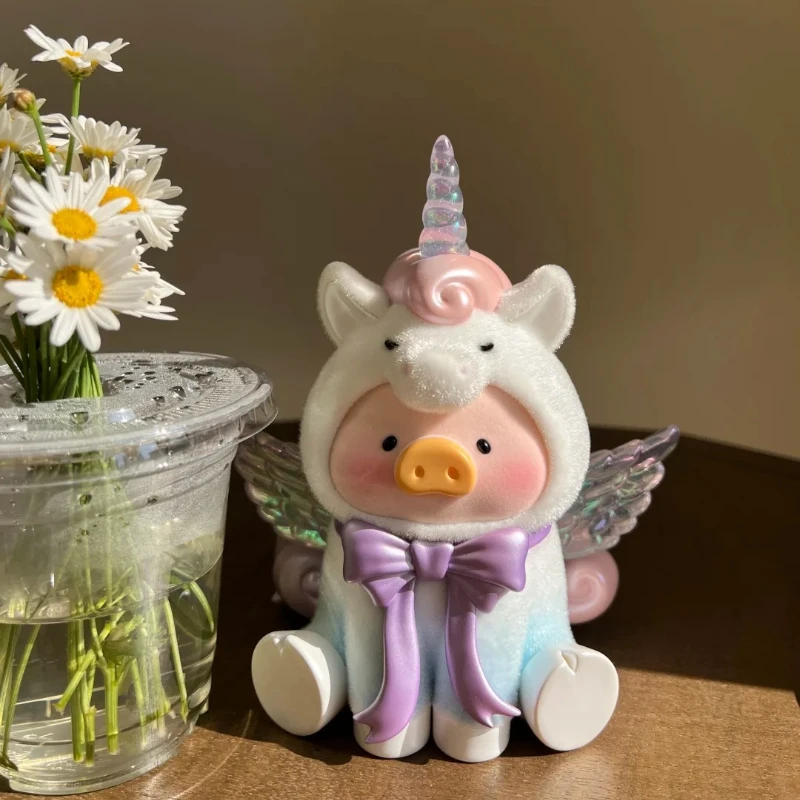 

Lulu The Piggy Unicorn Lulu Action Figure Limitation Piggy Flocking Doll Desktop Decor Trend Model Collect Toy Surprise Gift New