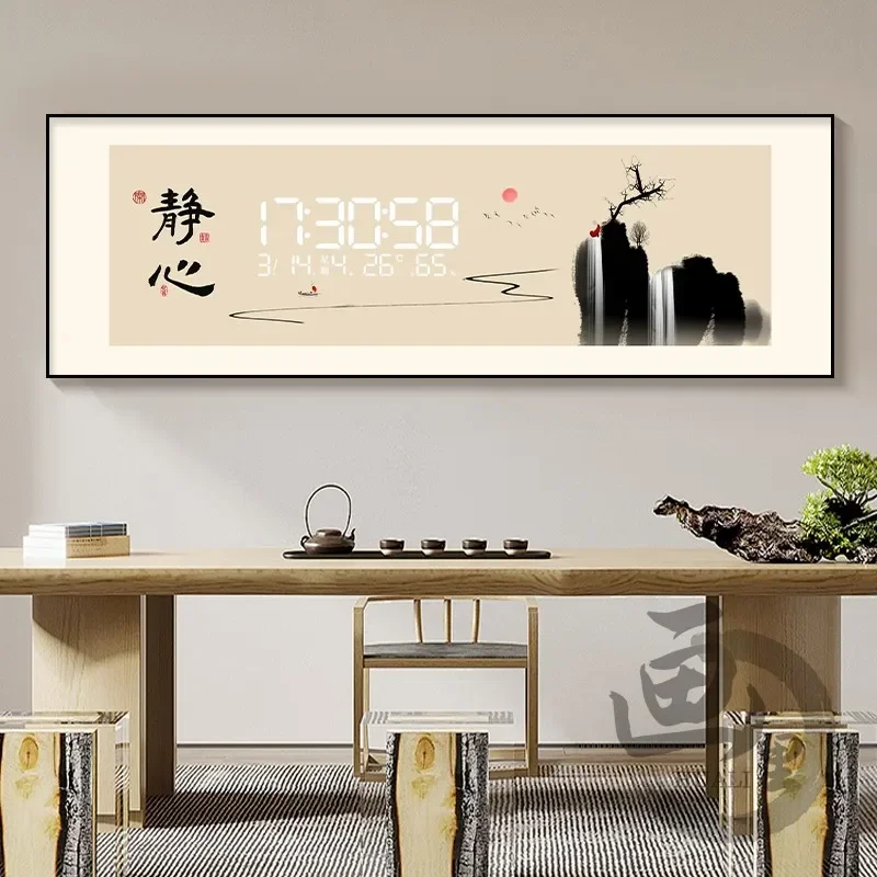 *Nordic Design Wall Clock Living Room Office Luxury Digital Wall Clock Square Modern Orologio Da Parete Home Decor