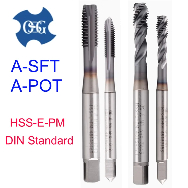 

1PCS Japan Original OSG A Series DIN Standard Spiral Fluted Tap Pointed A-SFT A-POT M2M3M4 M5 M6 M8 M10 M12 Machine Thread Taps