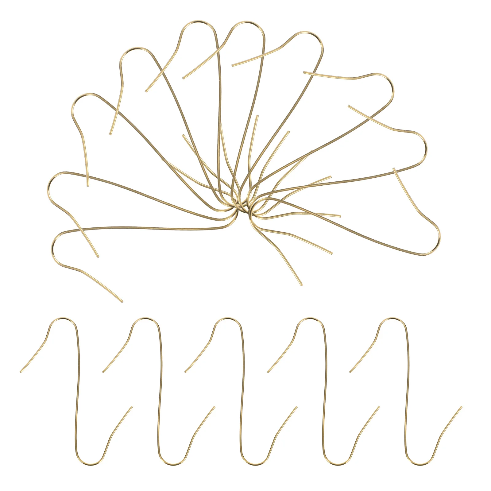 

100 Pcs S-shaped Hook Hanging Hooks For Ornaments Decorate Christmas Tree Party Decoration Tree Iron Hangers For Holiday