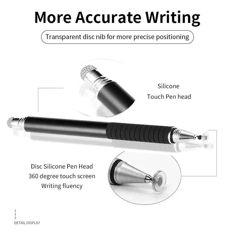 Universal Stylus Pen Replacement Tip Transparent Disc Capacitive Screen Touch Pen  Compatible with Capacitive Touch Screen