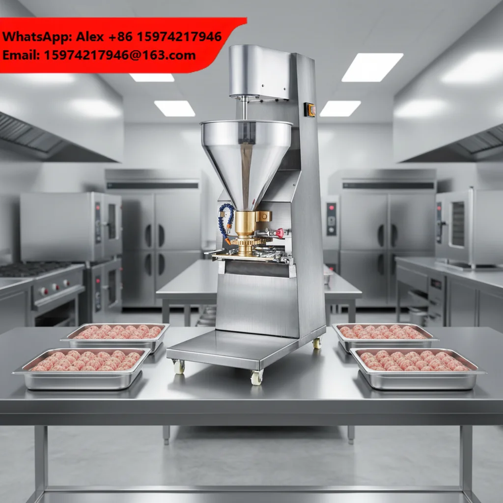 QDMECH Meatball Making Rounding Machine Meatball Forming Beef Ball Fish Ball High Precision Easy Clean Meatball Making Machine