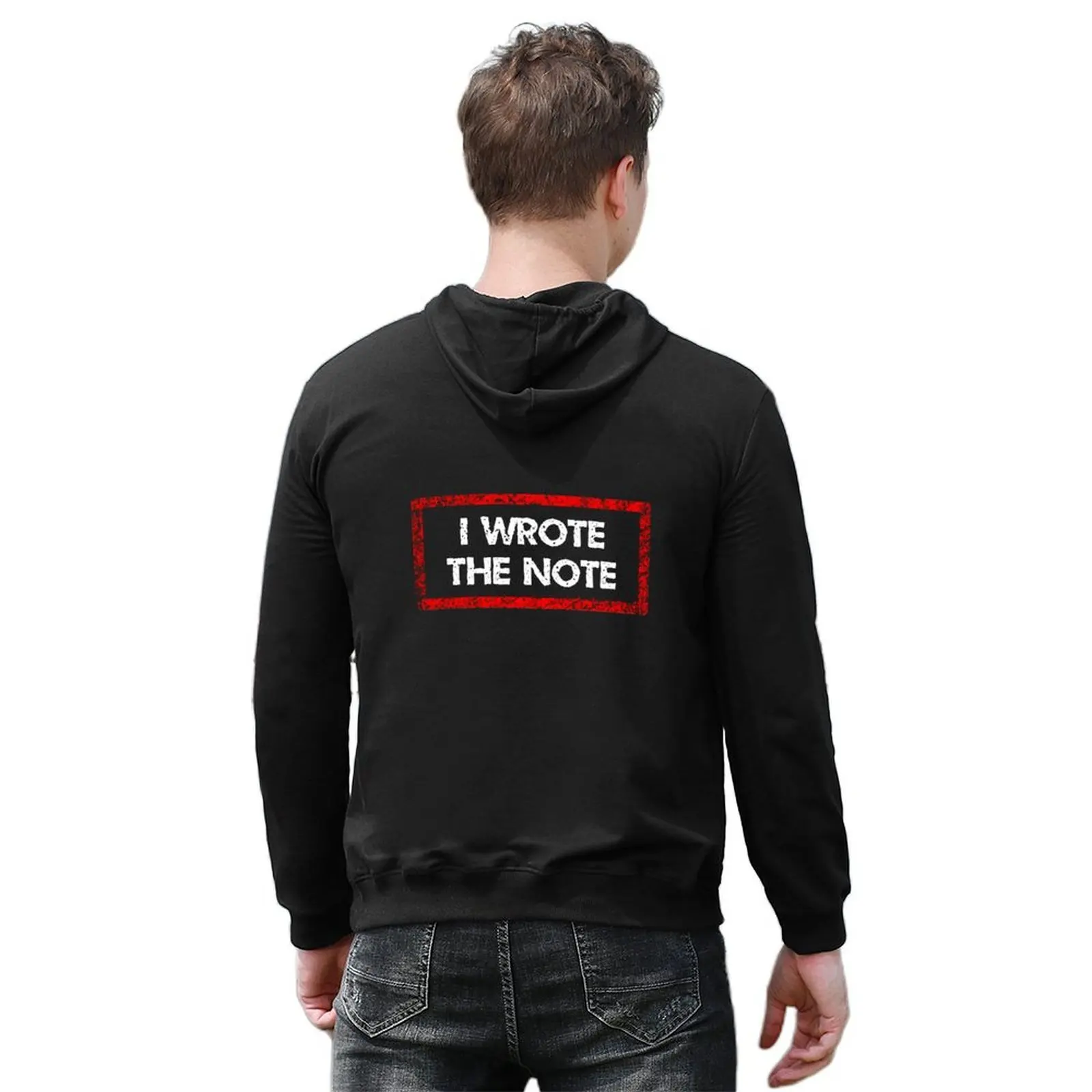 Bluza z kapturem Jersey Shore I Wrote The Note, estetyczna odzież, ubrania w stylu koreańskim, ubrania męskie, koszulka z kapturem, męska bluza oversize