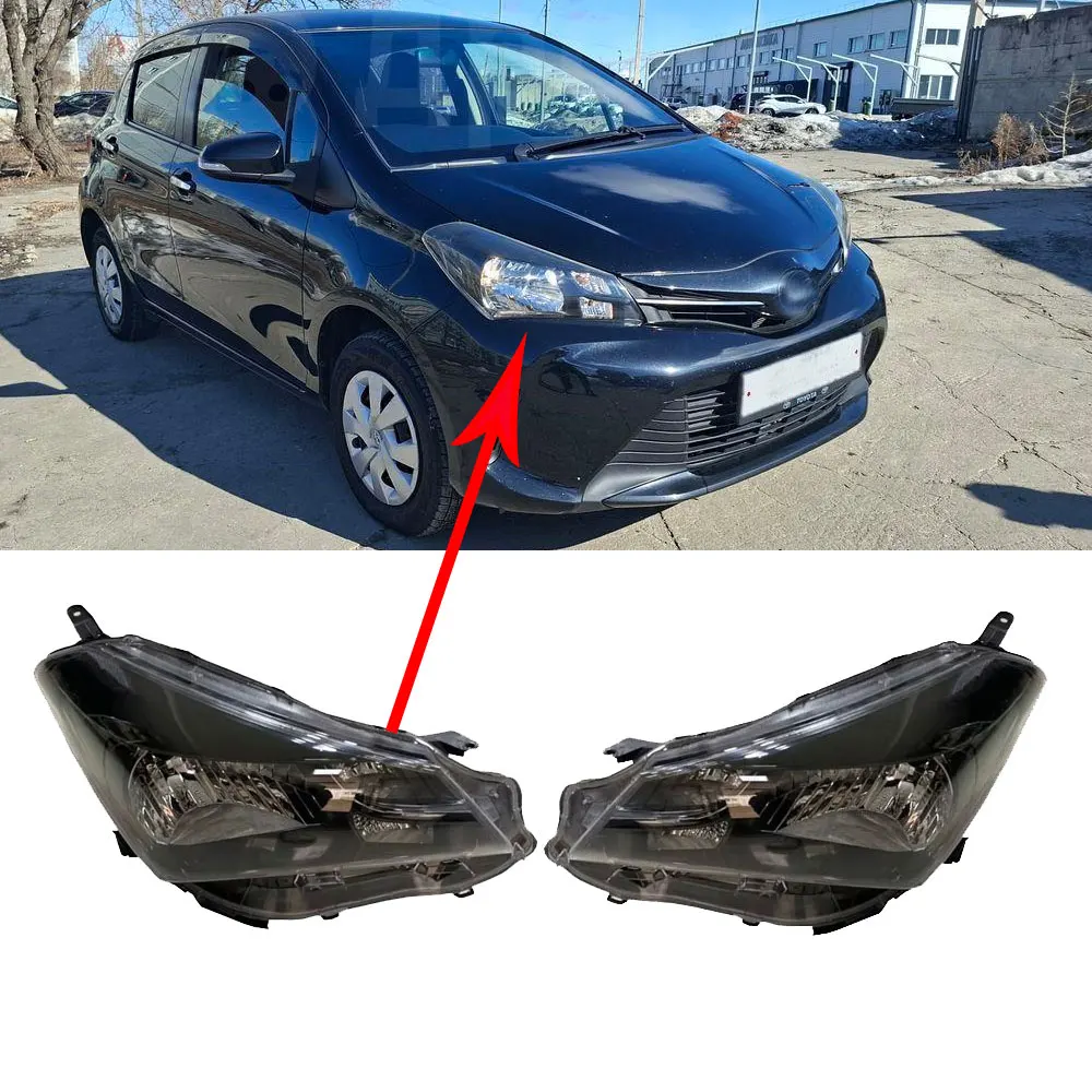 2PCS/1PCS Car Head Lamp For Toyota VITZ NSP130 NCP131 NSP130 NSP135 Headlight 2014 to 2016