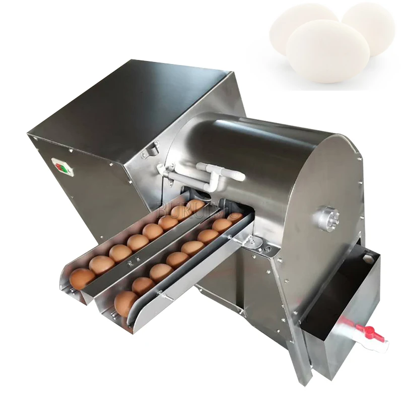 High Efficiency Commercial Electric Stainless Steel Poultry Egg Washer Machine Fresh Dirty Egg Washing Cleaning Equipment