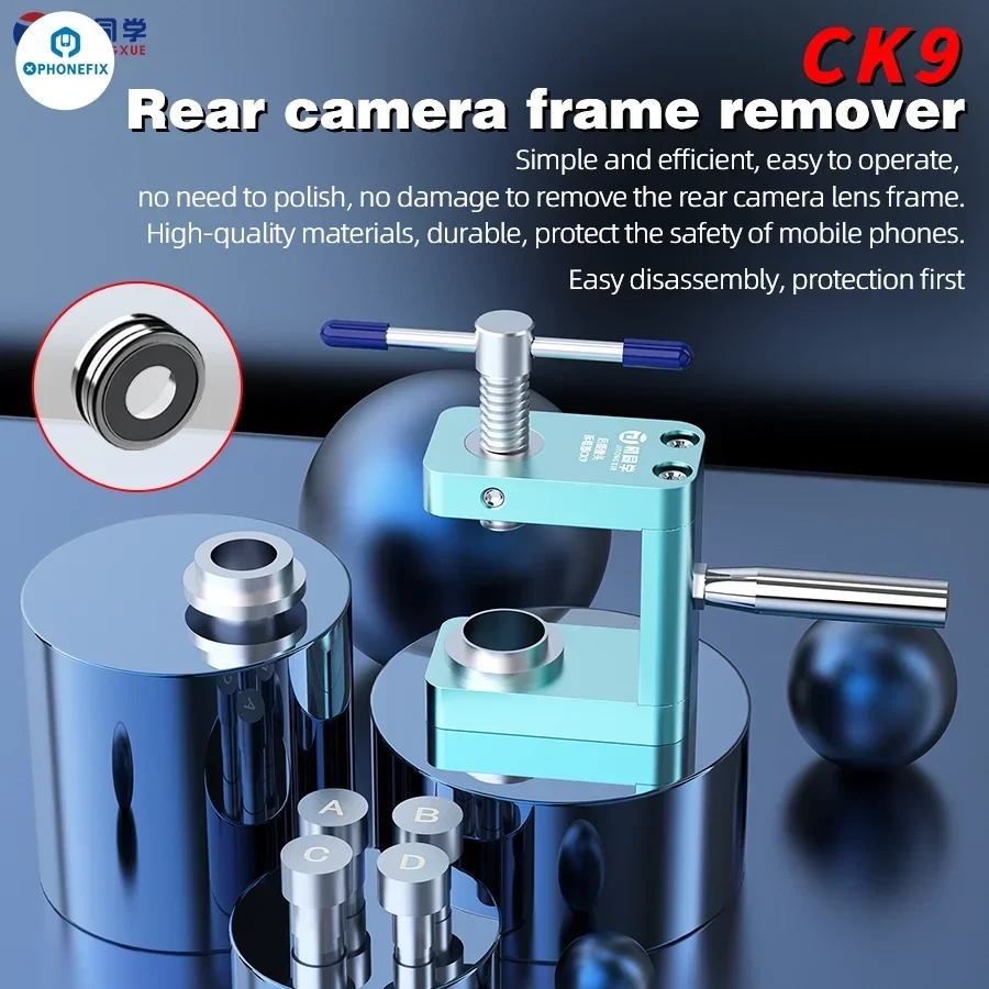 JTX CK9 Rear Camera Frame Remover for IPhone X-15 Pro Max Facilitates The Replacement Camera Frame Removal Fixture Tools