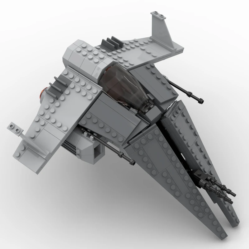 488 pz MOC Gladiatore-classe assalto combattente Stella grigia Battaglia Building Blocks Regalo di Natale Piattaforme di lavoro di squadra Pensiero di design