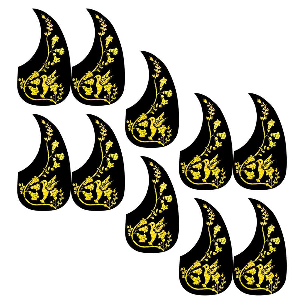 

10 Pcs Guitar Fitting Acoustic Protective Plate Pickguard Decal Protector Stickers Protection Board Picks for Pvc Parts Scratch